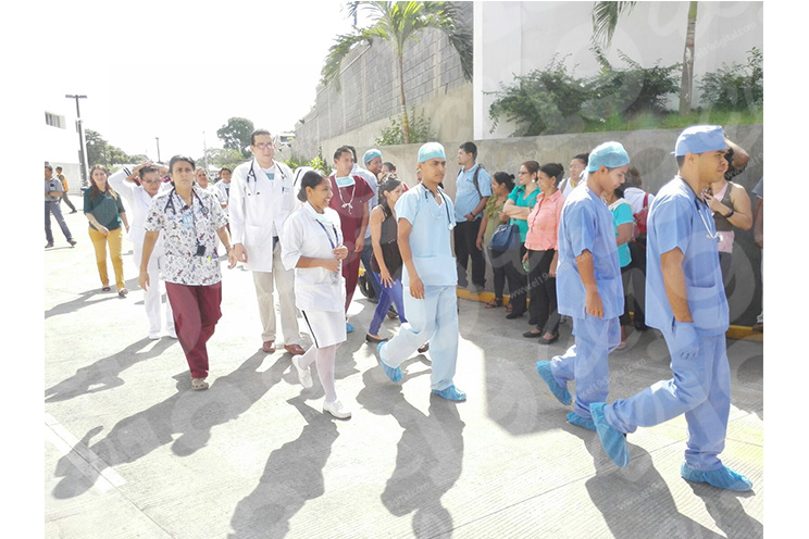 Hospital Militar desarrolla simulacro ante terremoto e incendios estructurales