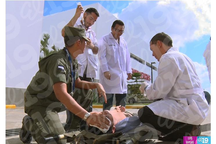 Hospital Militar desarrolla simulacro ante terremoto e incendios estructurales