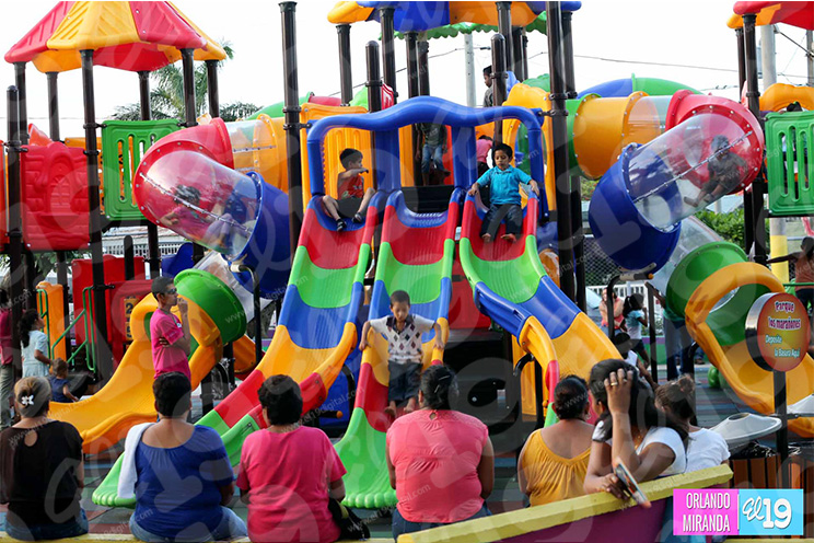 Lo que antes era un parque oxidado se convierte en un atractivo centro de diversiones de Managua