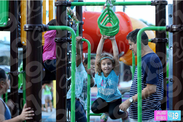 Lo que antes era un parque oxidado se convierte en un atractivo centro de diversiones de Managua