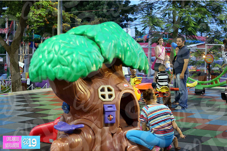 Lo que antes era un parque oxidado se convierte en un atractivo centro de diversiones de Managua