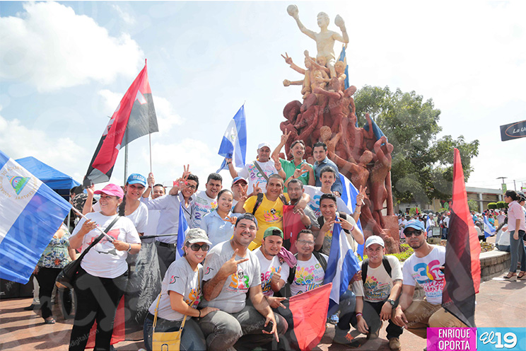 Calentando motores para la Caminata Trabajo y Paz… Unida, Nicaragua Triunfa!