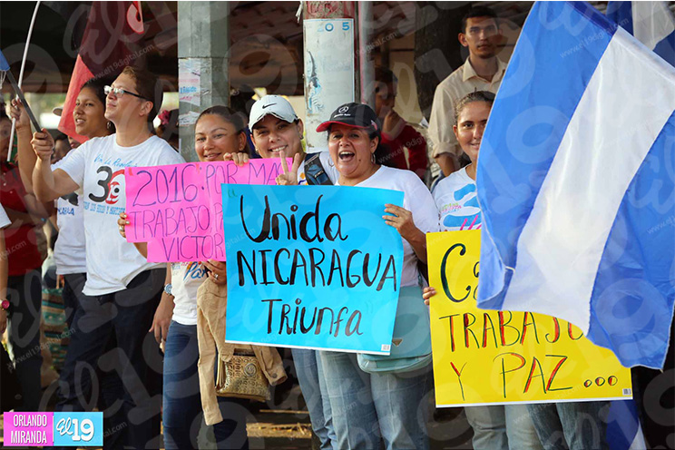 Familias nicaragüenses listas para Caminata Trabajo y Paz… Unida, Nicaragua Triunfa!