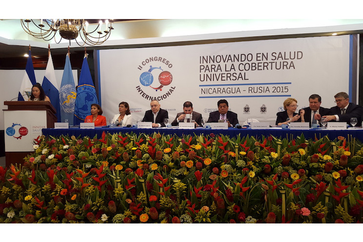 Ministra de Salud de Rusia inaugura II Congreso Innovando en Salud para la Cobertura Universal" Nicaragua-Rusia 2015