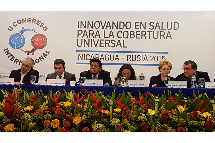 Ministra de Salud de Rusia inaugura II Congreso Innovando en Salud para la Cobertura Universal" Nicaragua-Rusia 2015