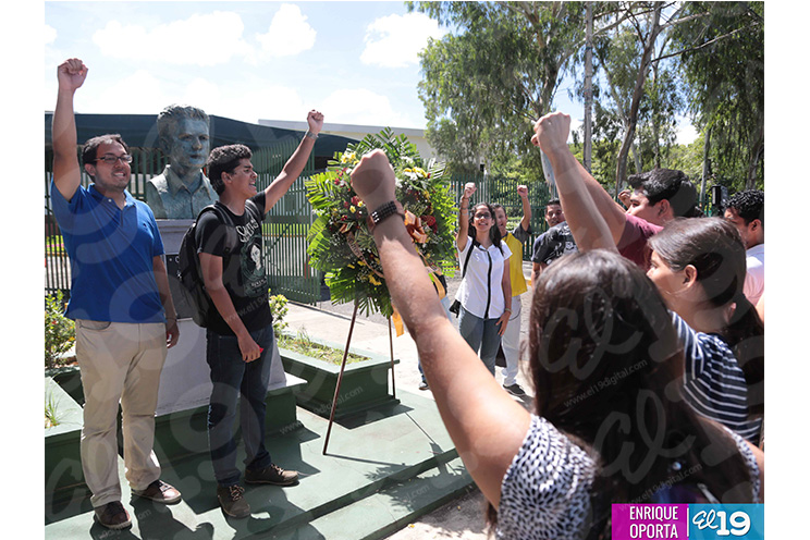 Juventud Sandinista conmemora al héroe Casimiro Sotelo