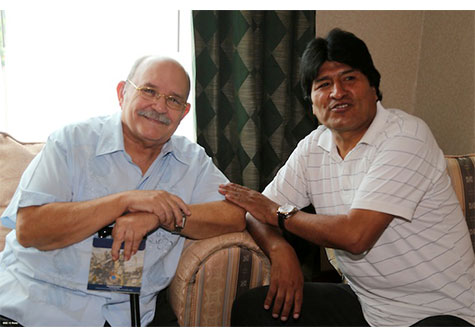 Presidente Evo Morales se reúne con el Padre Miguel D´Escoto