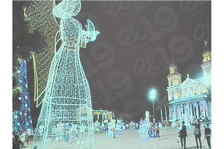 Alcaldía de Managua y Enatrel anuncian instalación de adornos navideños en diversos puntos de la capital