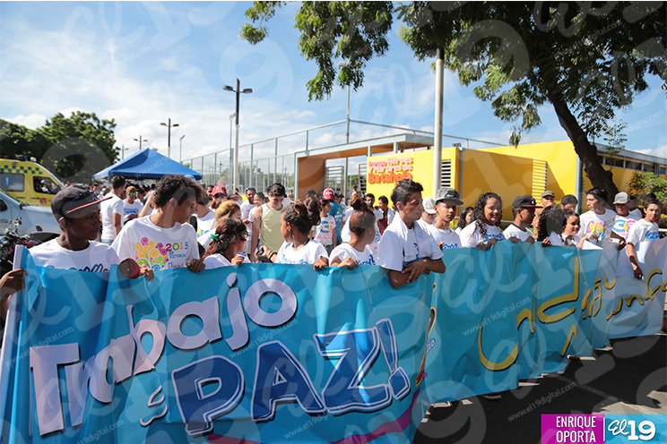 Juventud Sandinista realiza caminata en saludo a Carlos