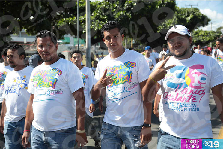 Juventud Sandinista realiza caminata en saludo a Carlos