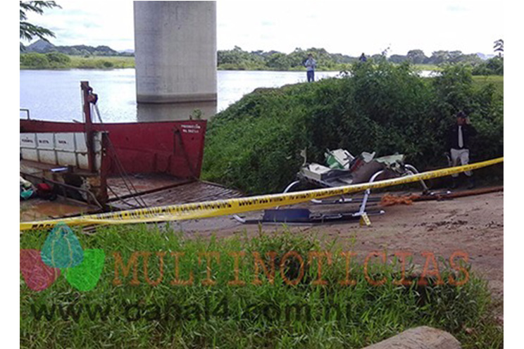 Helicóptero se precipita en la zona de San Carlos, Río San Juan