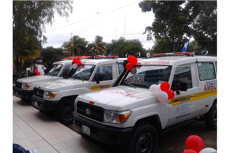 Bilwi, Waspam y Prinzapolka reciben nuevas ambulancias