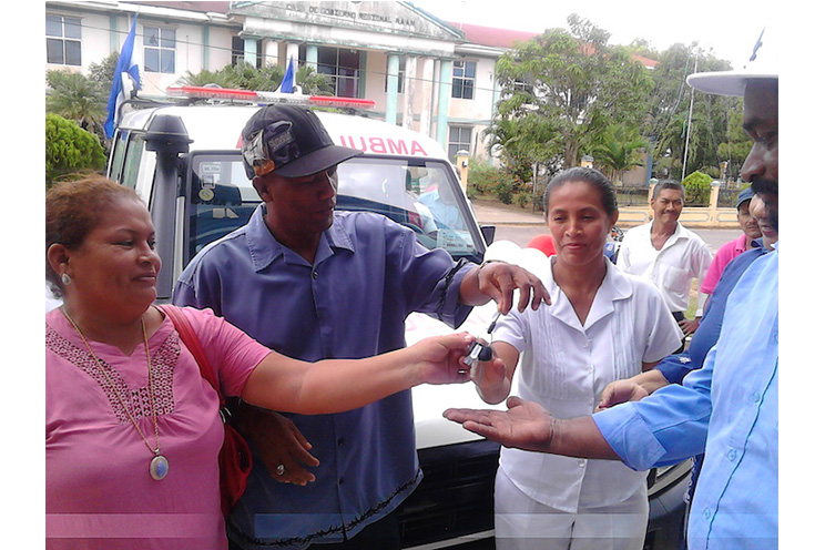Bilwi, Waspam y Prinzapolka reciben nuevas ambulancias