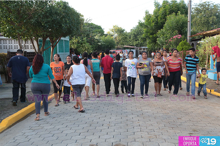 Adoquinan 200 metros lineales del barrio Oronte Centeno, municipio de Tipitapa
