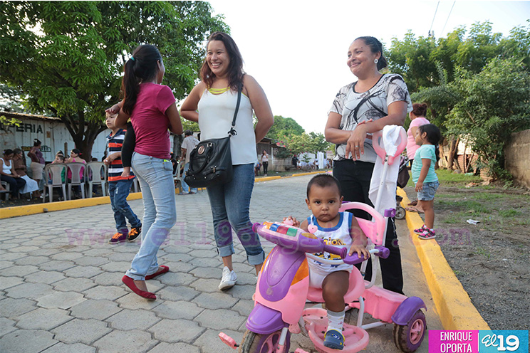 Adoquinan 200 metros lineales del barrio Oronte Centeno, municipio de Tipitapa