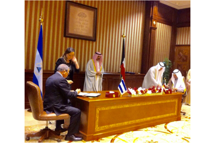 Nicaragua y Kuwait firman varios acuerdos durante visita de delegación de alto nivel