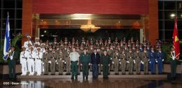 Daniel y Rosario presiden graduación de cadetes del Ejército de Nicaragua