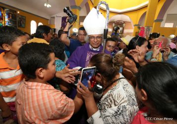 Cardenal Leopoldo Brenes celebra eucaristía en Santuario Nacional de Jesús del Rescate
