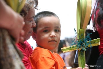 Procesión de Jesús del Triunfo en la Catedral de Managua