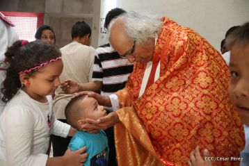 Procesión de Jesús del Triunfo en la Catedral de Managua