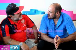 Diego Maradona se despide de Nicaragua tras inolvidable visita