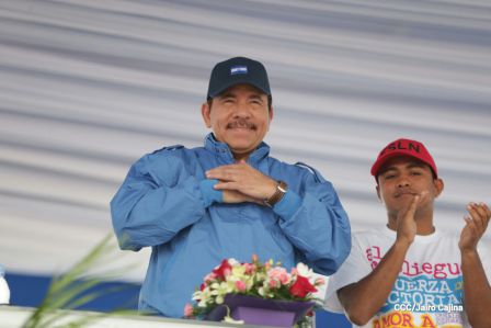 Daniel y Rosario celebran el 37 Aniversario del Repliegue Táctico a Masaya