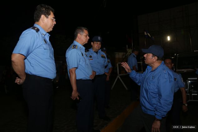 Presidente Daniel y Compañera Rosario en 37 Aniversario del Repliegue a Masaya