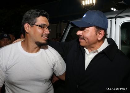 Daniel y Rosario, fórmula presidencial del Frente Sandinista y la Alianza Unida, Nicaragua Triunfa