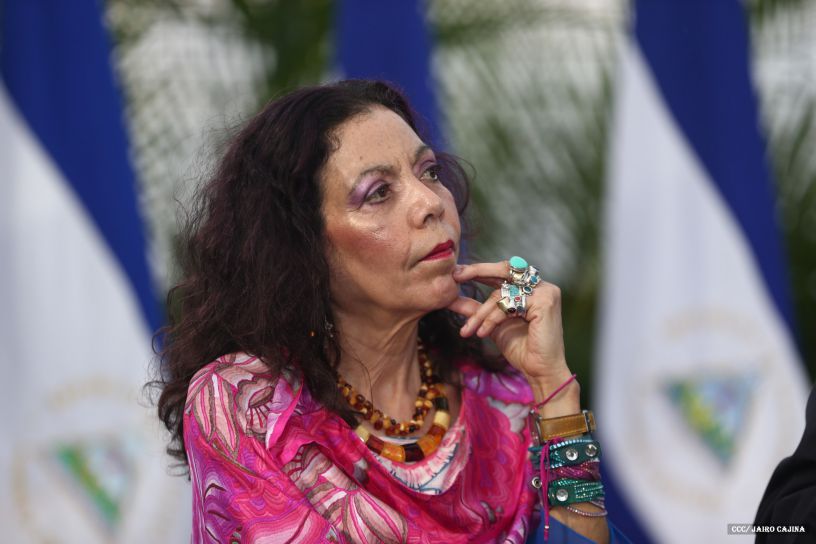 Daniel y Rosario, fórmula presidencial del Frente Sandinista y la Alianza Unida, Nicaragua Triunfa