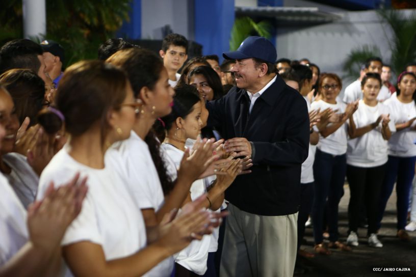 Daniel y Rosario, fórmula presidencial del Frente Sandinista y la Alianza Unida, Nicaragua Triunfa
