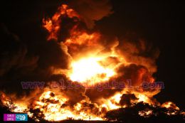 Incendio de tanques de Puma Energy en Puerto Sandino