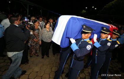 Vela de cuerpo presente del compañero René Núñez Téllez