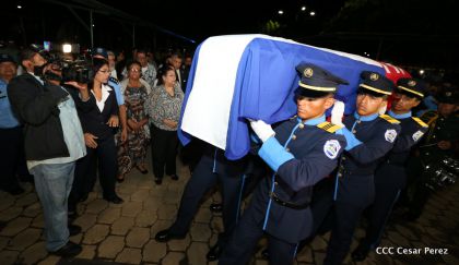 Vela de cuerpo presente del compañero René Núñez Téllez