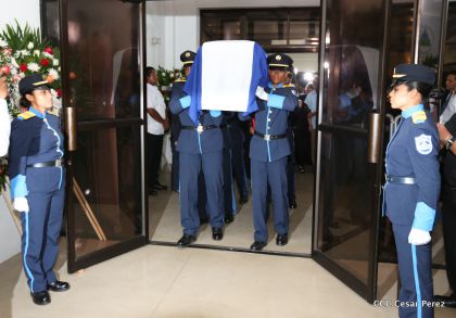 Vela de cuerpo presente del compañero René Núñez Téllez