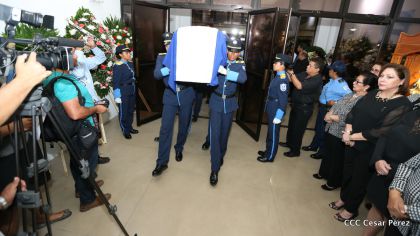 Vela de cuerpo presente del compañero René Núñez Téllez
