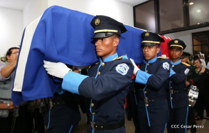 Vela de cuerpo presente del compañero René Núñez Téllez