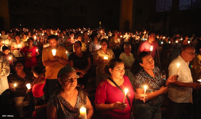 Misa Pascual en Catedral de Managua
