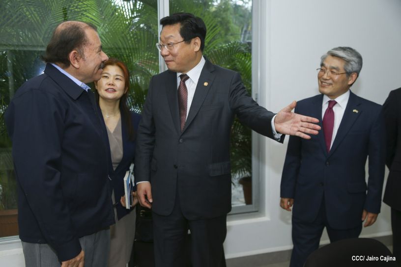 Presidente Daniel se reúne con Ministro de Comercio de la República de Corea, Hyunghwan JOO