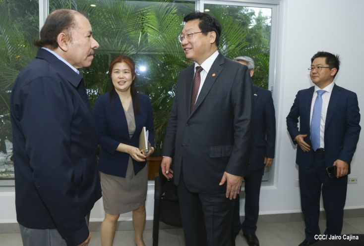 Presidente Daniel se reúne con Ministro de Comercio de la República de Corea, Hyunghwan JOO