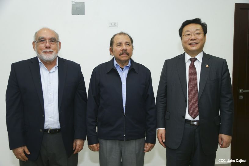 Presidente Daniel se reúne con Ministro de Comercio de la República de Corea, Hyunghwan JOO