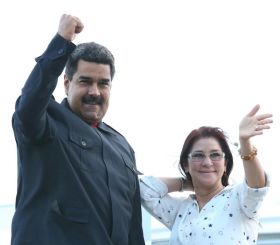 Presidente Daniel y Compañera Rosario celebran con el Presidente Maduro el 10 Aniversario de Nicaragua en el ALBA