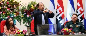 Acto del 38 aniversario de fundación del Ejército de Nicaragua