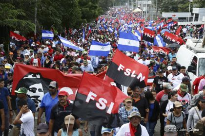 Caminando como raza nicaragüense que sabe de luchas y de honor celebrando las glorias y victorias de Rubén Darío