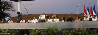 Presidente Daniel inaugura Parque Eólico “Comandante Camilo Ortega” en Rivas