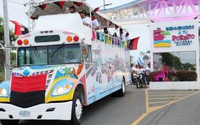 Caminatas y caravanas en toda Nicaragua en Fuerza de Victorias celebrando el 43/19