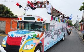 Caminatas y caravanas en toda Nicaragua en Fuerza de Victorias celebrando el 43/19