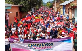 Caminatas y caravanas en toda Nicaragua en Fuerza de Victorias celebrando el 43/19