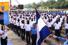 Juramentación de Policía Voluntaria en El Rama y Nueva Guinea