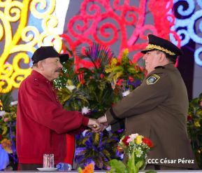 Juramentación del General Julio César Avilés Castillo como Jefe del Ejército de Nicaragua