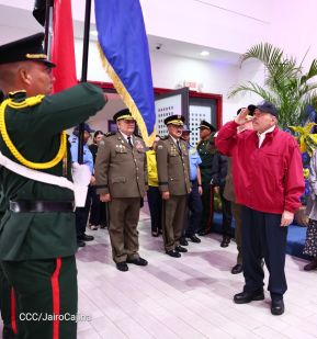 Acto de otorgamiento de los grados militares de Coronel General a mandos del Ejército de Nicaragua